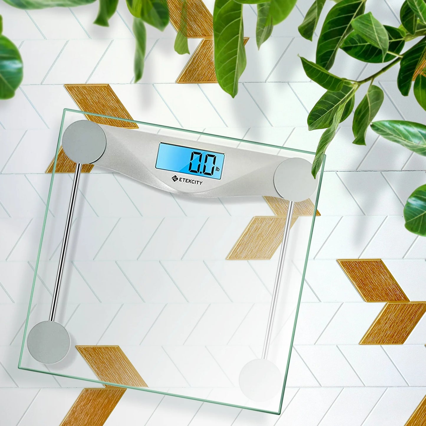 Etekcity Scale for Weight, 400lb Capacity Bathroom Scale with LCD Display, Silver, EB4074C